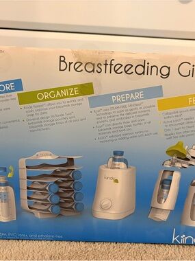 NEW Kiinde Twist Breastfeeding Gift Set Pump Storage Bottle Warmer Feedin System